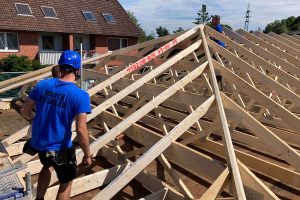 Walmdach ohne gemauerten Giebel